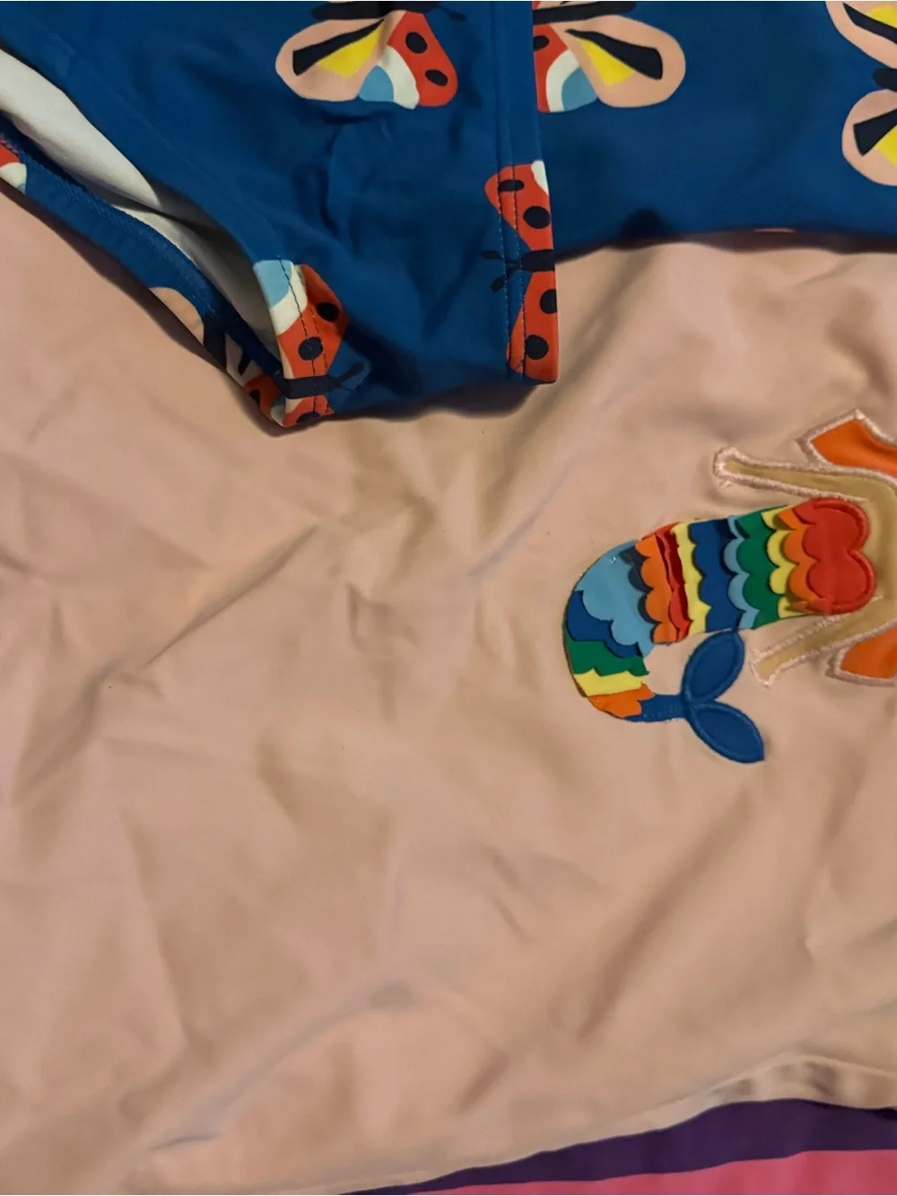 Hanna Andersson Girls Swimwear Bundle - Navy, Blue, Pink, Rainbow